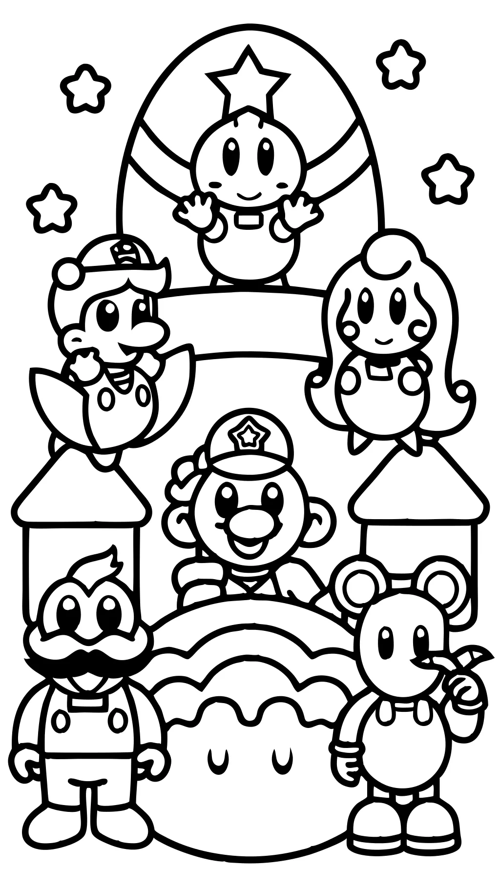 Página para colorear de Nintendo